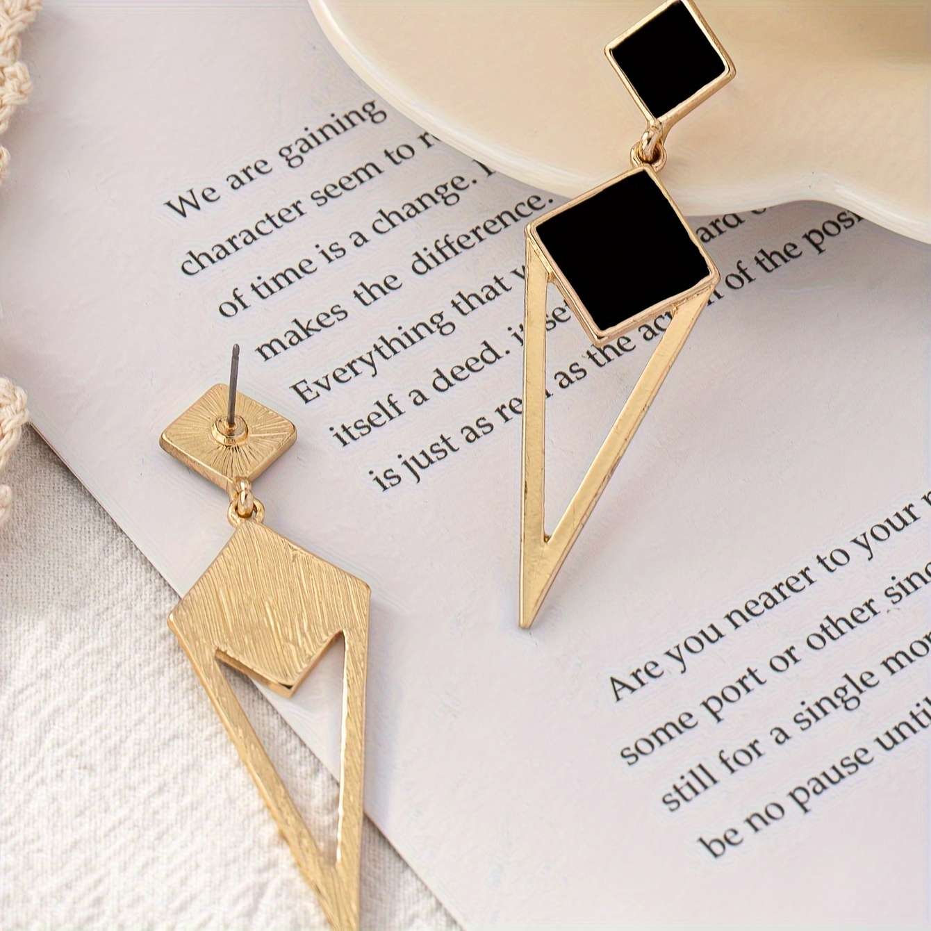 Alloy Diamond Drop Earrings for Summer